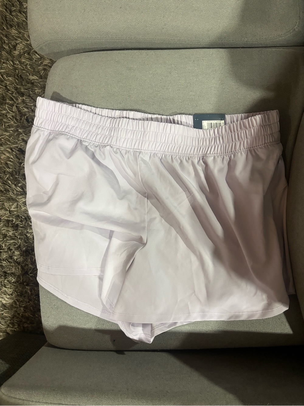 tek gear Light Lavender Athletic Shorts with Elastic Waistband